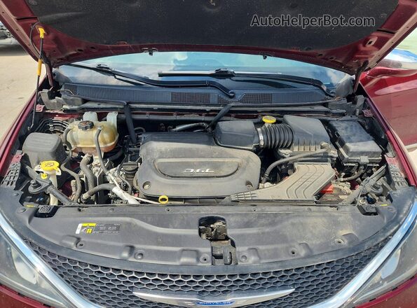 2C4RC1GG8JR170900 2018 CHRYSLER PACIFICA Burgundy Engine compartment view
