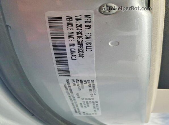 2C4RC1GG8PR533401 2023 CHRYSLER PACIFICA Silver VIN sticker view