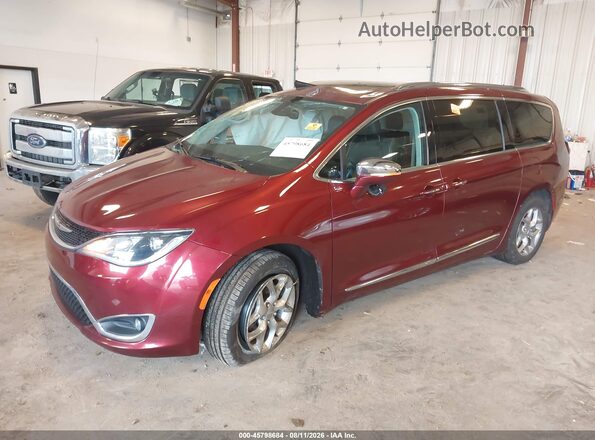 2C4RC1GG9HR785966 2017 CHRYSLER PACIFICA Red წინა მარცხენა ხედი სამი მეოთხედიდან