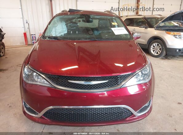 2C4RC1GG9HR785966 2017 CHRYSLER PACIFICA Red ხელსაწყოთა პანელის ხედი