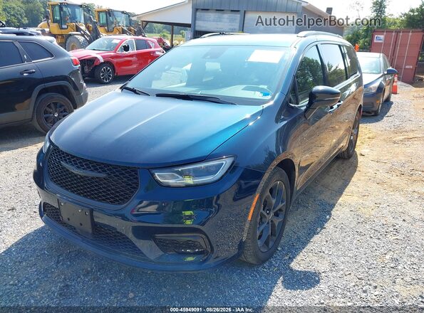 2C4RC1GGXSR512378 2025 CHRYSLER PACIFICA Blue Widok z przodu