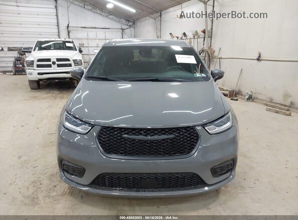 2C4RC1L77PR609177 2023 CHRYSLER PACIFICA Gray Вид щитка приладів