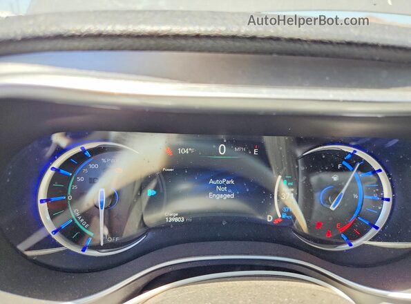 2C4RC1S75NR137107 2022 CHRYSLER PACIFICA Gray ხელსაწყოთა პანელის ხედი