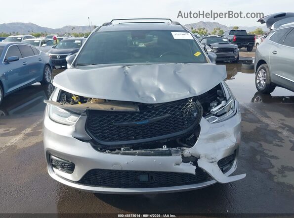 2C4RC1S77MR540424 2021 CHRYSLER PACIFICA Silver Widok zestawu wskaźników