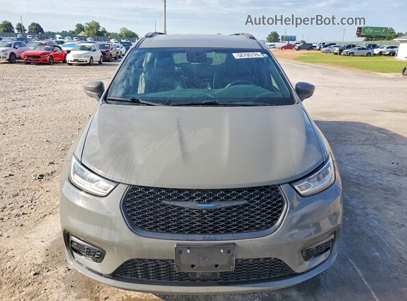 2C4RC1S79MR586529 2021 CHRYSLER PACIFICA Gray წინა ხედი