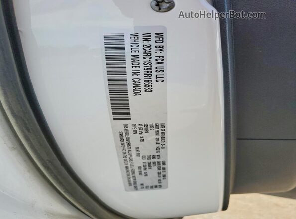 2C4RC1S79RR166583 2024 CHRYSLER PACIFICA White VIN կոդի պիտակի տեսք