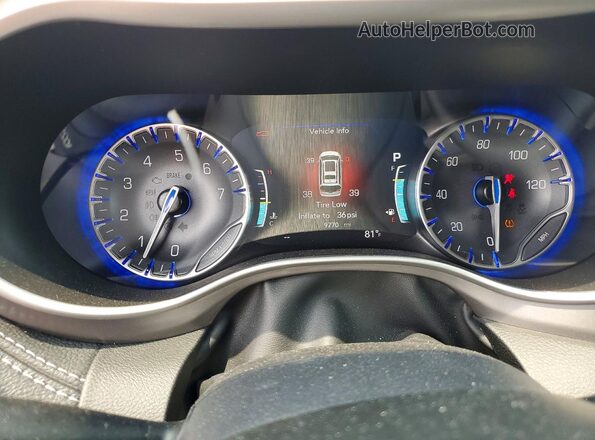 2C4RC3BG0SR559163 2025 CHRYSLER PACIFICA Blue Вид щитка приладів