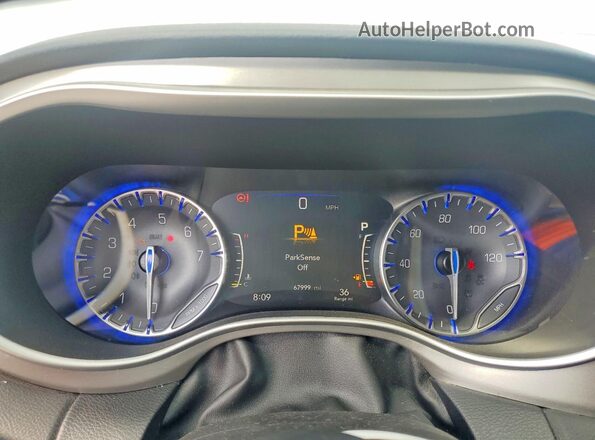 2C4RC3BG7LR267821 2020 CHRYSLER PACIFICA White Widok zestawu wskaźników