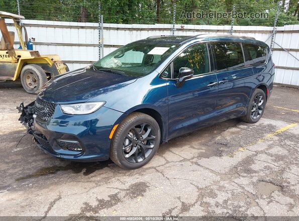 2C4RC3GG4SR592336 2025 CHRYSLER PACIFICA Dark Blue Vista tres cuartos delantera izquierda