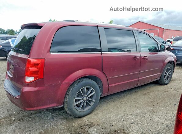 2C4RDGBG2HR802484 2017 DODGE GRAND Burgundy Tył prawy