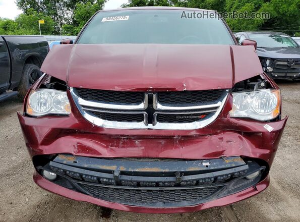 2C4RDGBG2HR802484 2017 DODGE GRAND Burgundy Widok z przodu