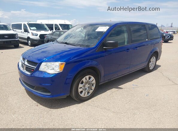 2C4RDGBG2JR296810 2018 DODGE GRAND CARAVAN Blue Առջևի ձախ երեք քառորդ տեսարան