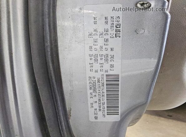 2C4RDGBG2KR580357 2019 DODGE GRAND Gray VIN կոդի պիտակի տեսք
