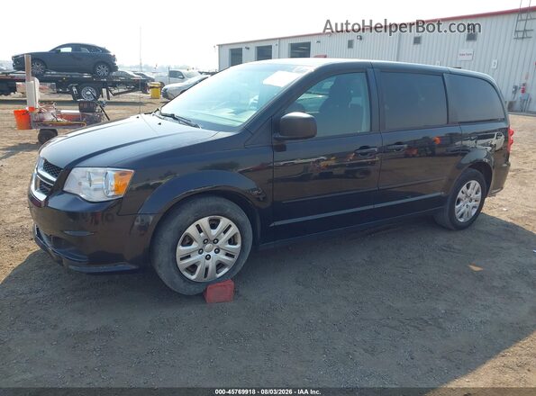 2C4RDGBG7GR151853 2016 DODGE GRAND CARAVAN Black Передня ліва чверть