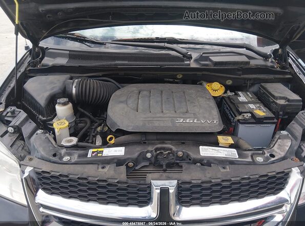 2C4RDGBG7GR383904 2016 DODGE GRAND CARAVAN Black Вид ззаду