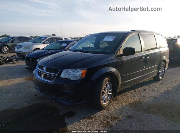 2C4RDGCG0GR196860 2016 DODGE GRAND CARAVAN Black Առջևի ձախ երեք քառորդ տեսարան