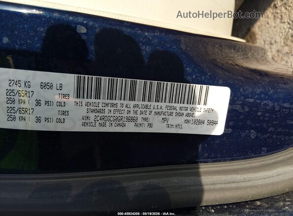 2C4RDGCG0GR196860 2016 DODGE GRAND CARAVAN Black Շարժիչի բաժամունքի տեսք