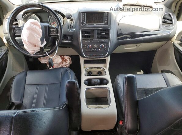 2C4RDGCG0HR750237 2017 DODGE GRAND Black Widok deski rozdzielczej