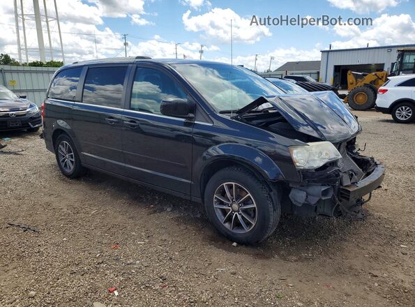 2C4RDGCG0HR750237 2017 DODGE GRAND Black Przód prawy