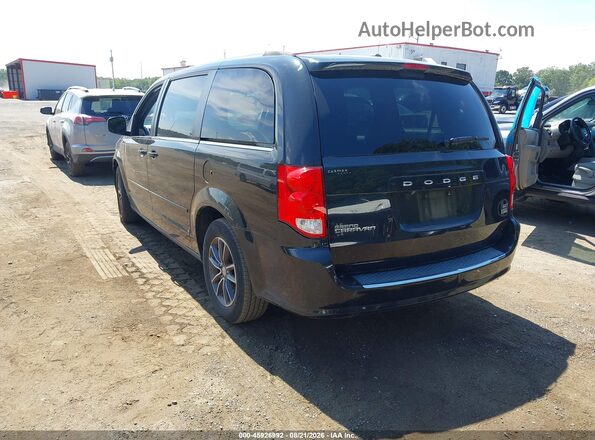 2C4RDGCG0HR853075 2017 DODGE GRAND CARAVAN Black Հետևի ձախ