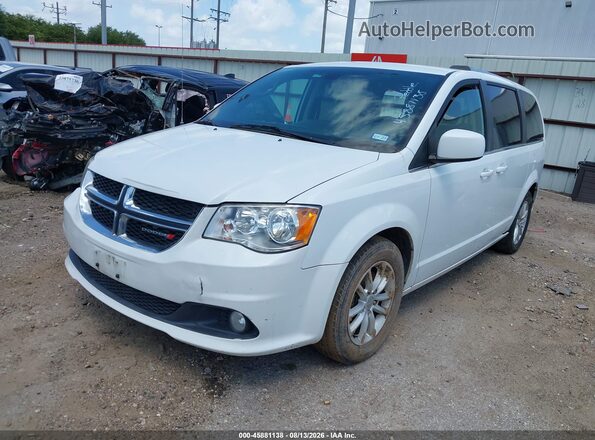 2C4RDGCG0JR328670 2018 DODGE GRAND CARAVAN White წინა მარცხენა ხედი სამი მეოთხედიდან