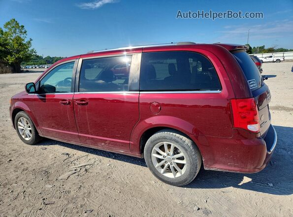 2C4RDGCG0KR620496 2019 DODGE GRAND Maroon Trasero izquierdo