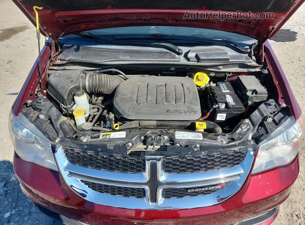 2C4RDGCG0KR620496 2019 DODGE GRAND Maroon Vista del compartimento del motor