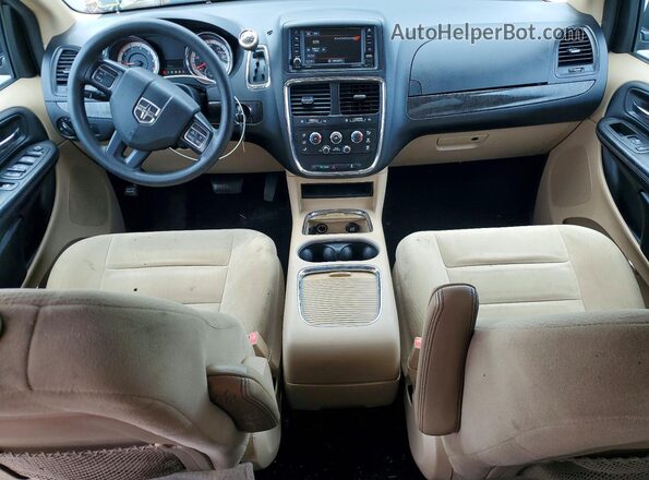 2C4RDGCG1GR277897 2016 DODGE GRAND Black Widok deski rozdzielczej