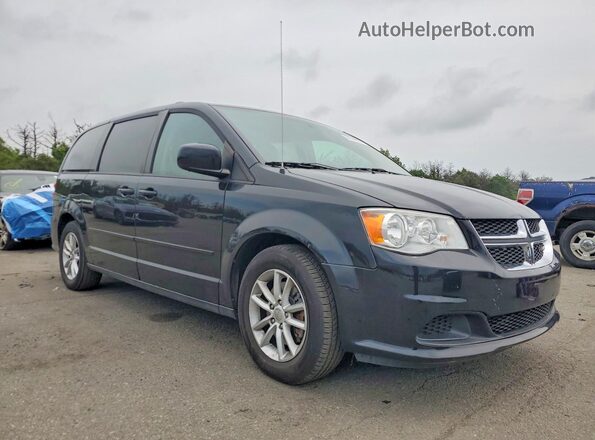 2C4RDGCG1GR277897 2016 DODGE GRAND Black Przód prawy