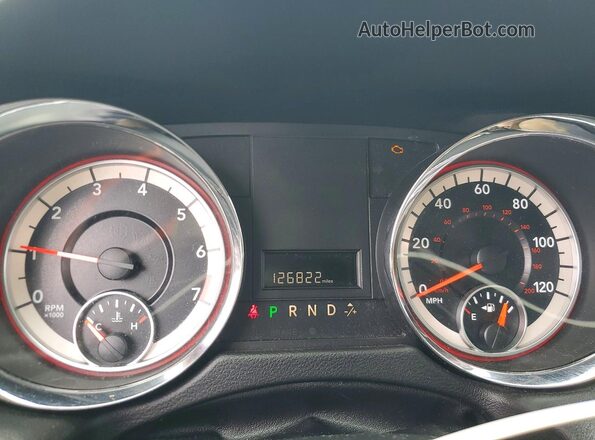 2C4RDGCG1GR277897 2016 DODGE GRAND Black Widok zestawu wskaźników