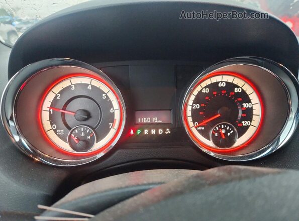 2C4RDGCG1GR363145 2016 DODGE GRAND Gray Вид щитка приладів