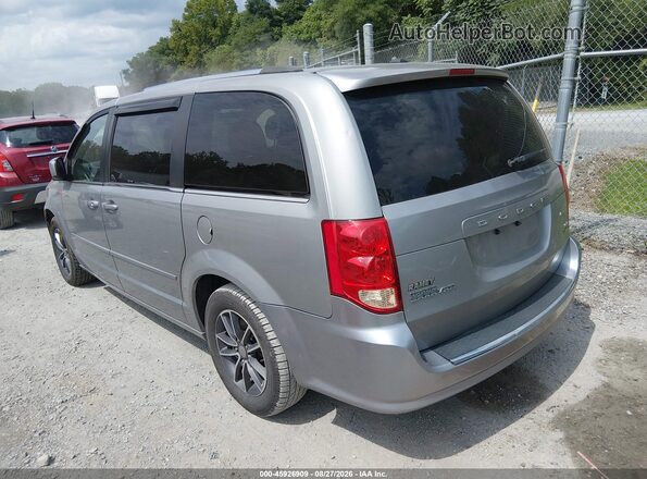 2C4RDGCG1HR589641 2017 DODGE GRAND CARAVAN Silver Trasero izquierdo