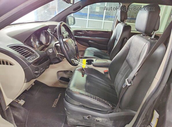 2C4RDGCG1HR664502 2017 DODGE GRAND Black Front interior view