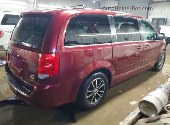 2C4RDGCG1HR786373 2017 DODGE GRAND Maroon უკანა მარჯვენა