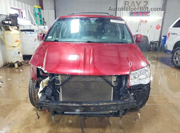 2C4RDGCG1HR786373 2017 DODGE GRAND Maroon წინა ხედი