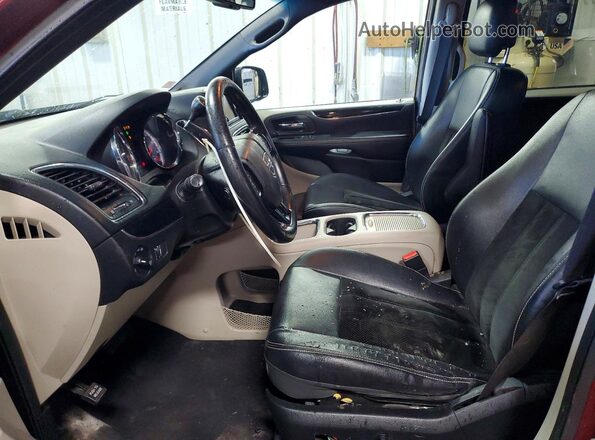 2C4RDGCG1HR786373 2017 DODGE GRAND Maroon წინა სალონის ხედი