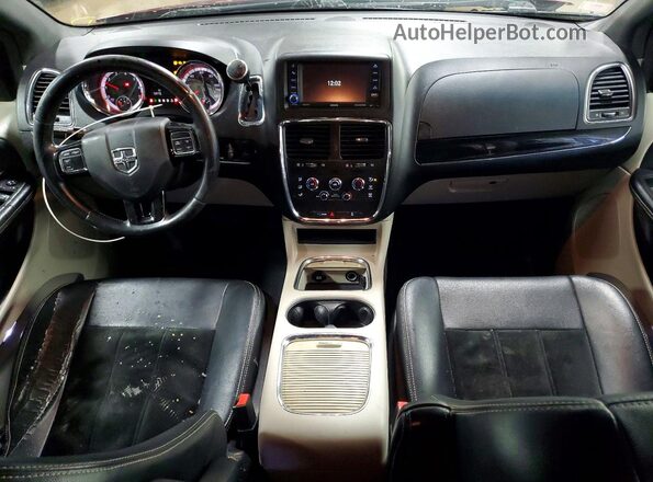 2C4RDGCG1HR786373 2017 DODGE GRAND Maroon წინა პანელის ხედი