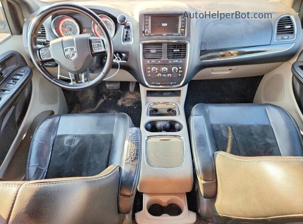 2C4RDGCG1JR192372 2018 DODGE GRAND Gray Dashboard view