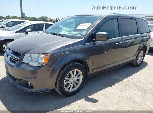 2C4RDGCG1JR205105 2018 DODGE GRAND CARAVAN Gray Առջևի ձախ երեք քառորդ տեսարան
