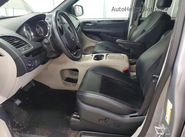 2C4RDGCG1JR283397 2018 DODGE GRAND Gray წინა სალონის ხედი