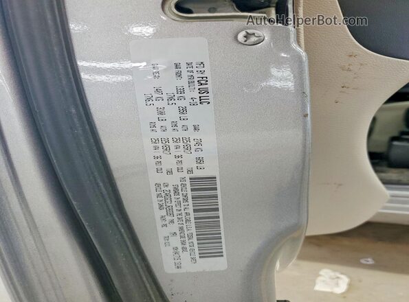 2C4RDGCG1JR283397 2018 DODGE GRAND Gray VIN კოდის სტიკერის ხედი