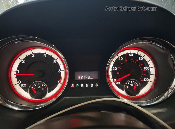 2C4RDGCG2GR274832 2016 DODGE GRAND Gray Вид щитка приладів