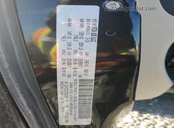 2C4RDGCG2GR361680 2016 DODGE GRAND Black Вид наклейки з VIN-кодом
