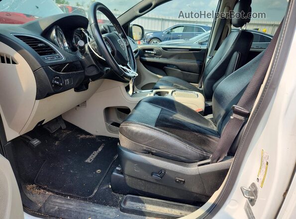 2C4RDGCG2HR600226 2017 DODGE GRAND White Widok wnętrza z przodu