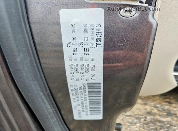 2C4RDGCG2HR611937 2017 DODGE GRAND Gray VIN კოდის სტიკერის ხედი