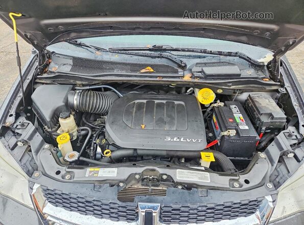 2C4RDGCG2HR611937 2017 DODGE GRAND Gray ძრავის განყოფილების ხედი
