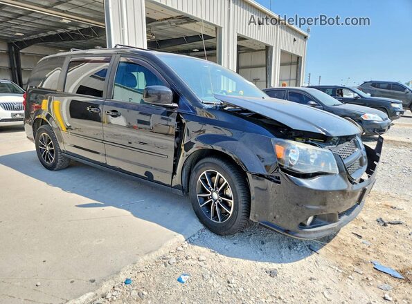 2C4RDGCG2HR724996 2017 DODGE GRAND Black Przód prawy
