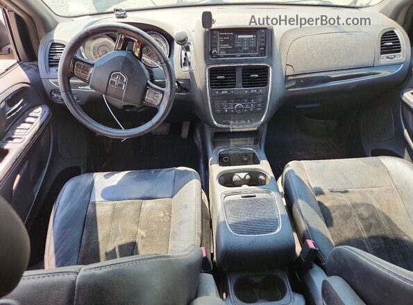 2C4RDGCG2HR724996 2017 DODGE GRAND Black Widok deski rozdzielczej
