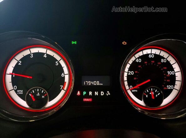 2C4RDGCG2HR842322 2017 DODGE GRAND Gray Widok zestawu wskaźników
