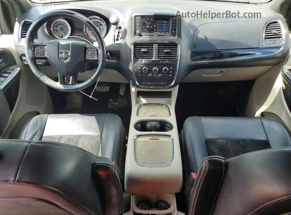 2C4RDGCG2HR848167 2017 DODGE GRAND Gray წინა პანელის ხედი